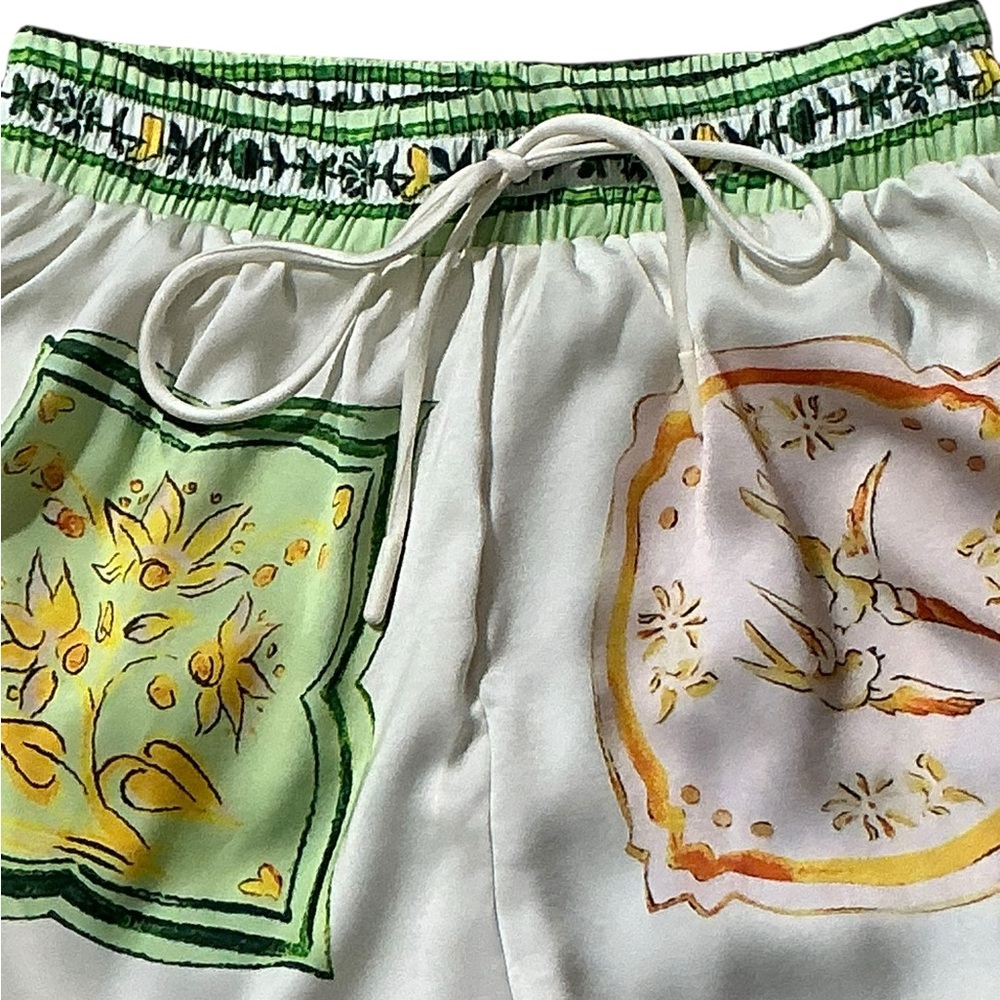 Mediterranean Medallion 2 Piece Short Set S $100 Retail NWOT - Picture 9 of 15